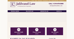 Desktop Screenshot of jalilvandlaw.com