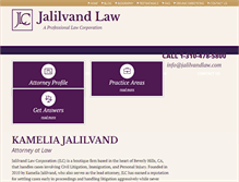 Tablet Screenshot of jalilvandlaw.com